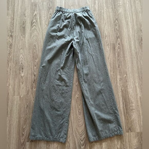 ASOS Gray Wide Leg Pants with High-Waisted Design - Picture 6 of 8